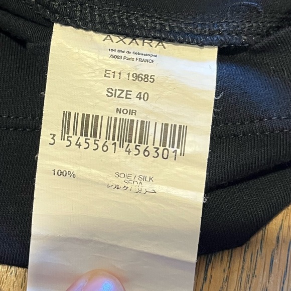 📍Black Silk Drape Dress - Axara Paris (Size 40) - Picture 6 of 9